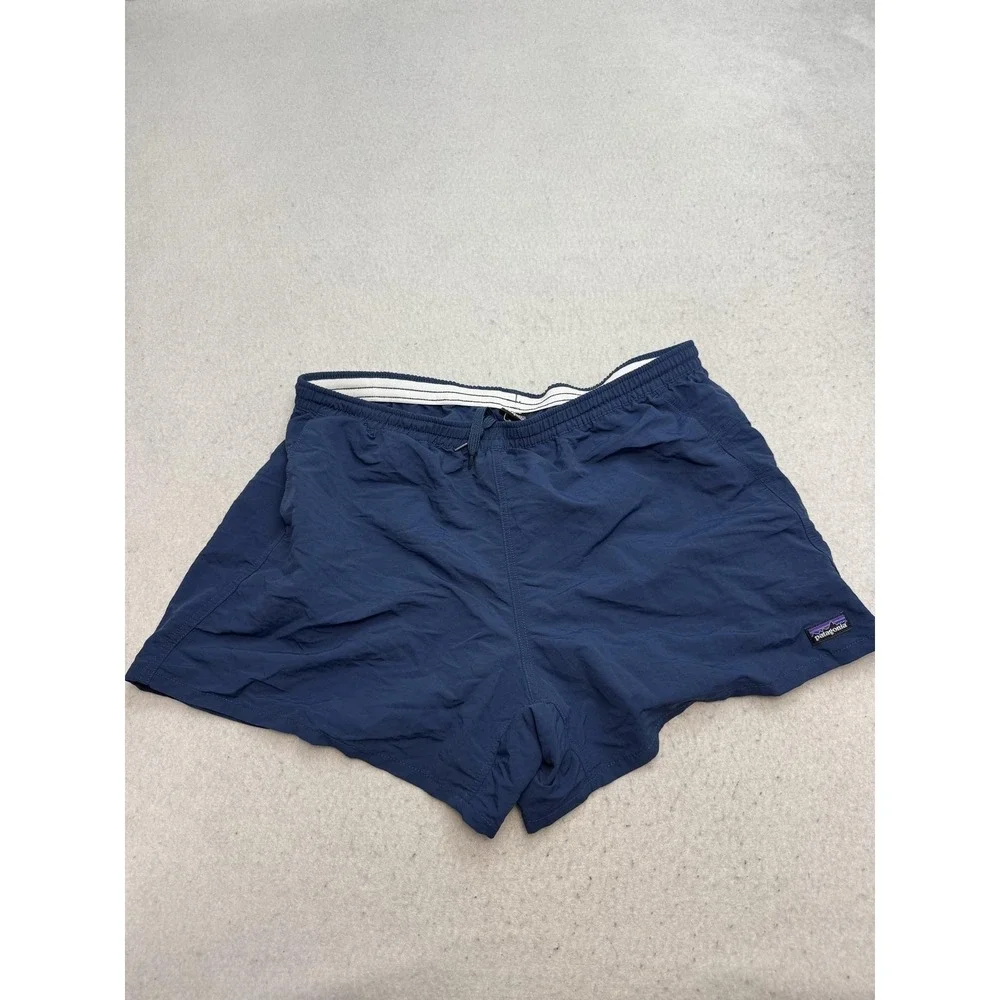 Patagonia Swim Trunks Shorts Mens XL Blue Elastic Waist Quick Dry Lined Pockets